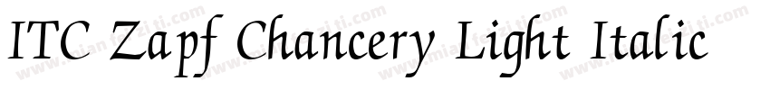 ITC Zapf Chancery Light Italic字体转换